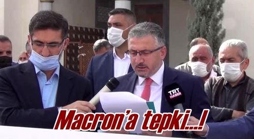 Macron’a tepki