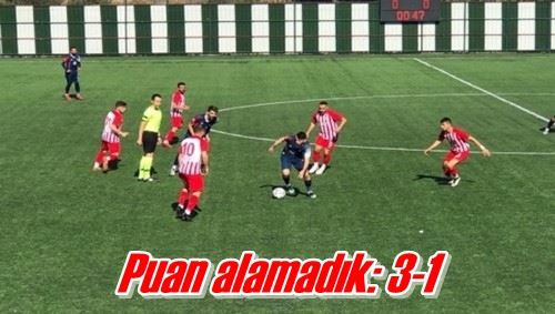 Puan alamadık: 3-1 