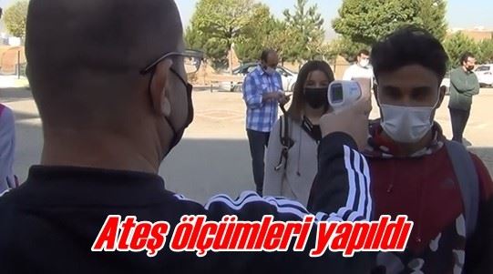 Ateş ölçümleri yapıldı 
