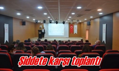 Şiddete karşı toplantı 