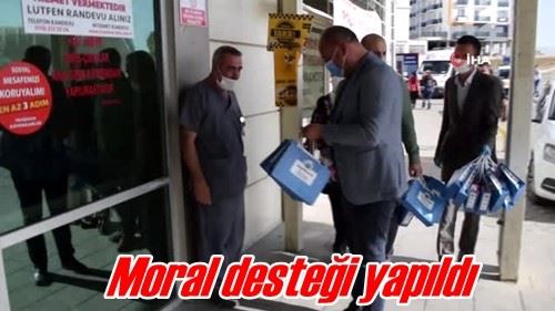 Moral desteği yapıldı 