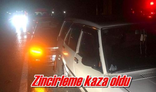 Zincirleme kaza oldu