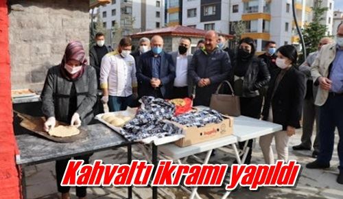 Kahvaltı ikramı yapıldı
