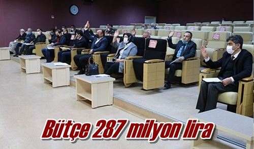 Bütçe 287 milyon lira