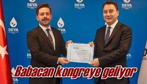 Babacan kongreye geliyor