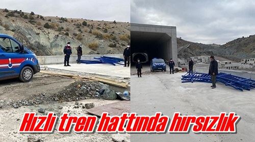 Hızlı tren hattında hırsızlık