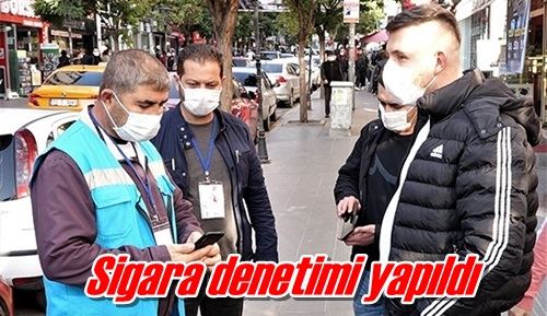 Sigara denetimi yapıldı