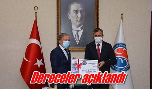 Dereceler açıklandı