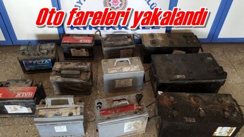 Oto fareleri yakalandı