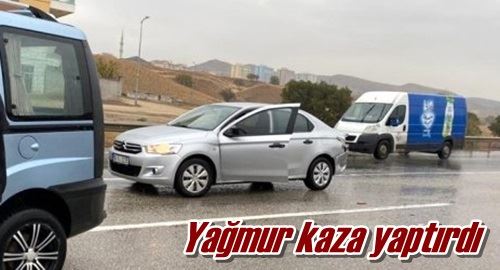 Yağmur kaza yaptırdı