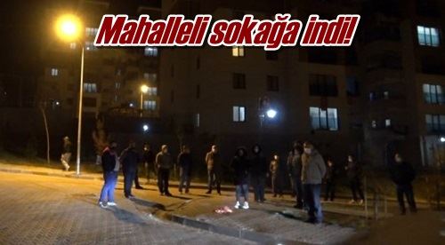 Mahalleli sokağa indi!