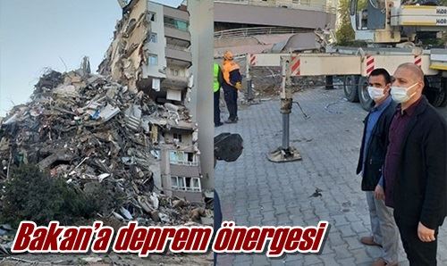 Bakan’a deprem önergesi