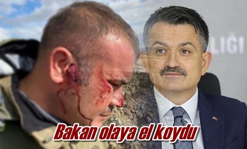 Bakan olaya el koydu