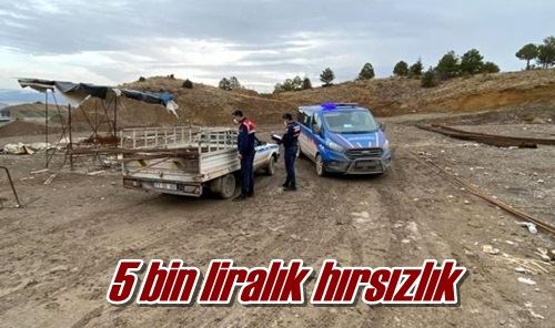 5 bin liralık hırsızlık