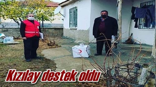 Kızılay destek oldu