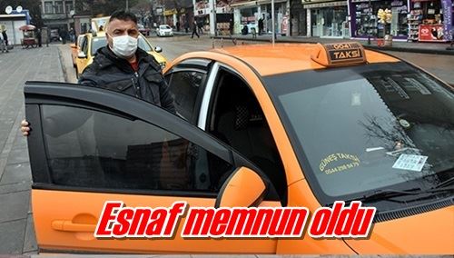 Esnaf memnun oldu
