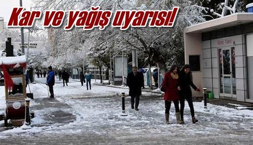 Kar ve yağış uyarısı! 