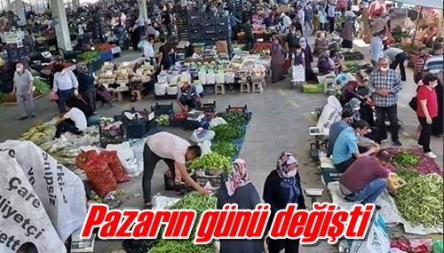 Pazarın günü değişti