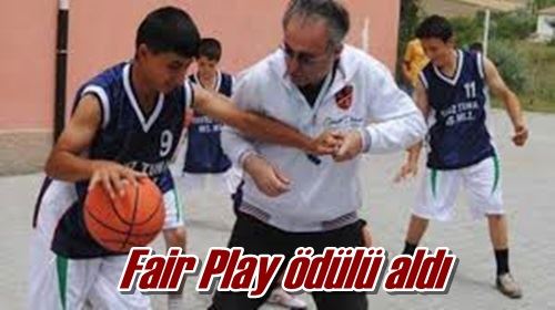 Fair Play ödülü aldı