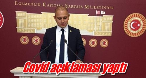 Covid açıklaması yaptı