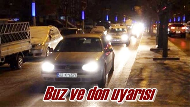 Buz ve don uyarısı