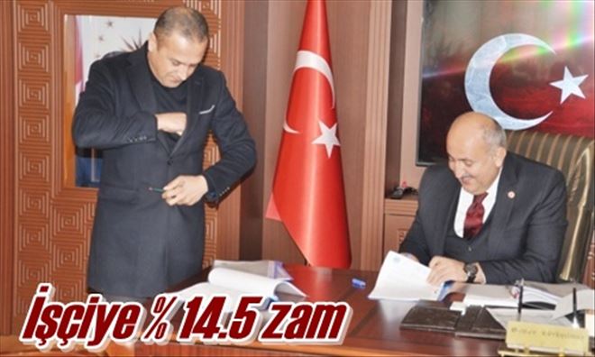 İşçiye % 14.5 zam