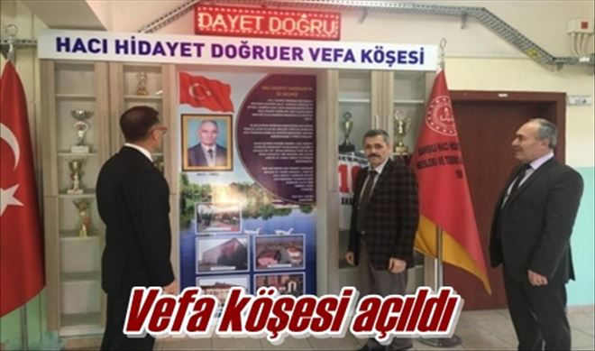 Vefa köşesi açıldı