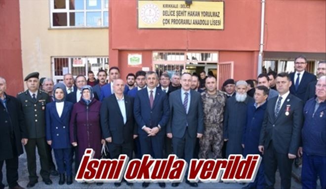 İsmi okula verildi