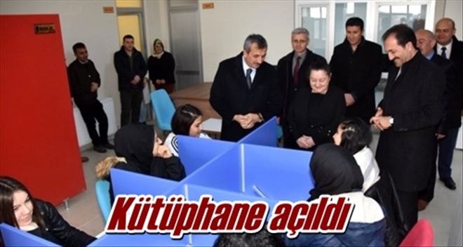 Kütüphane açıldı