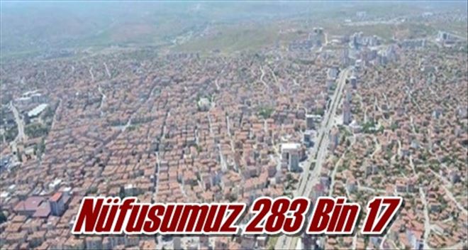 Nüfusumuz 283 Bin 17