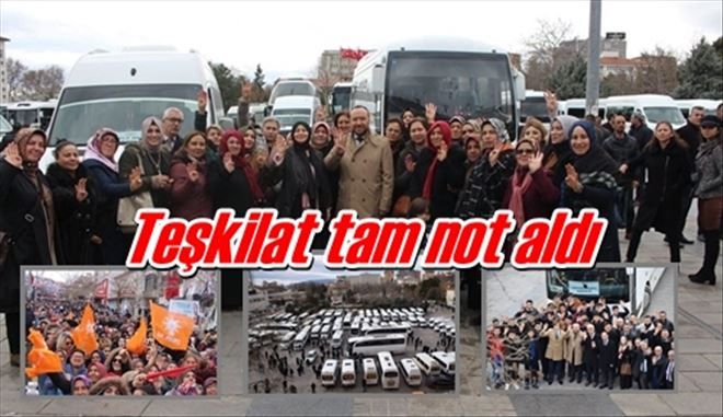 Teşkilat tam not aldı