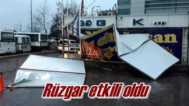 Rüzgar etkili oldu