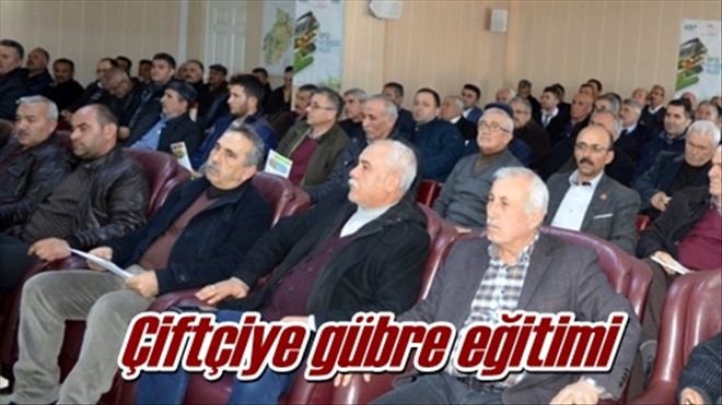 Çiftçiye gübre eğitimi