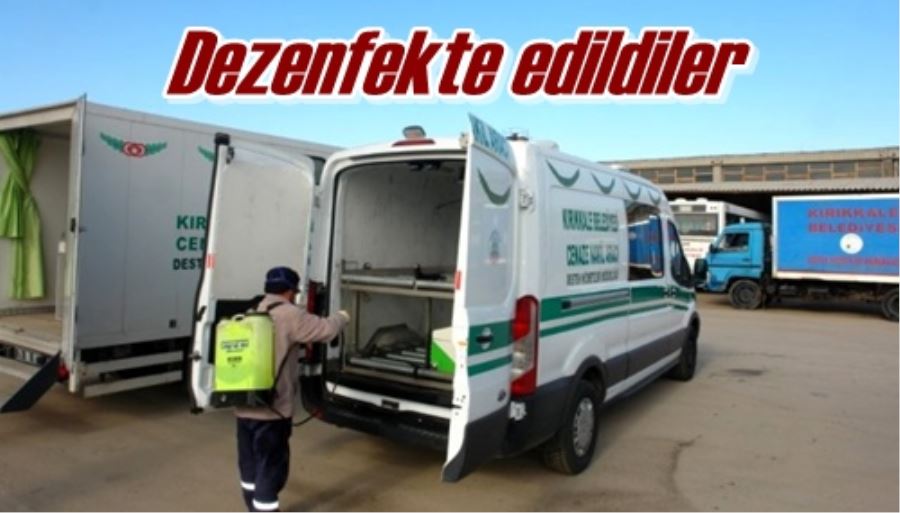  Dezenfekte edildiler