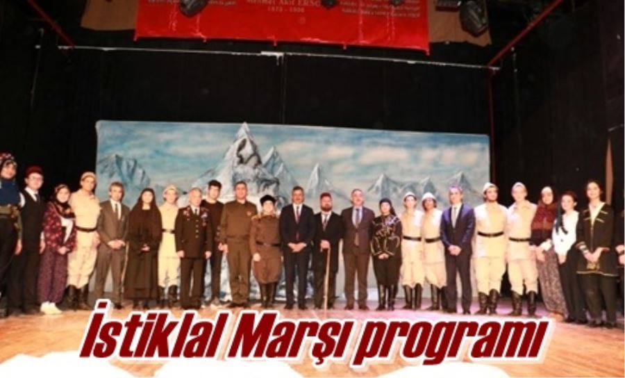 İstiklal Marşı programı
