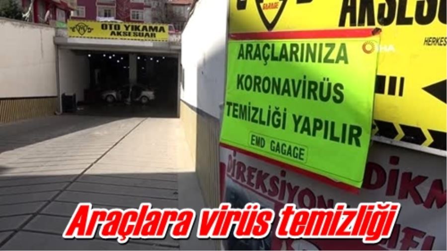 Araçlara virüs temizliği