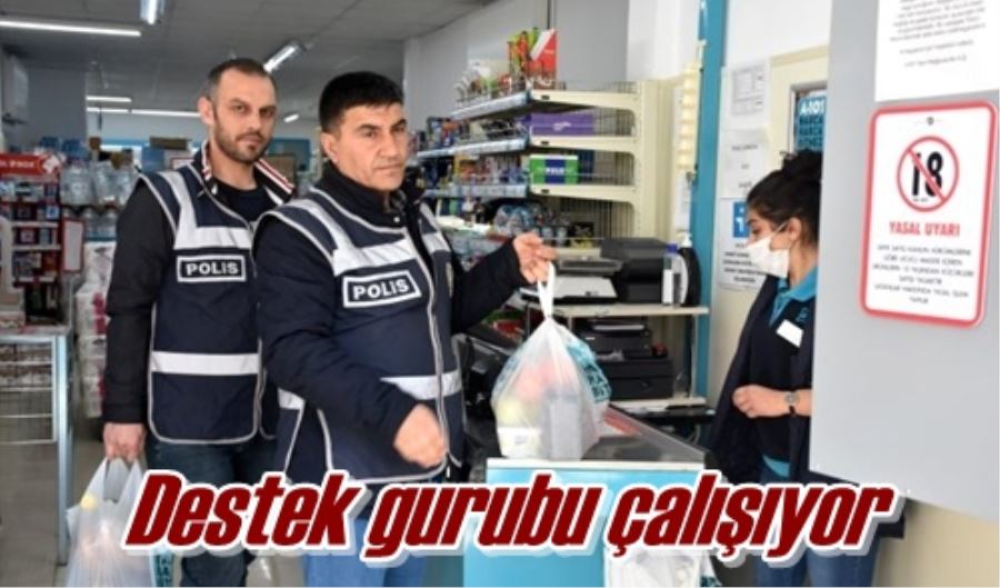 Destek gurubu çalışıyor