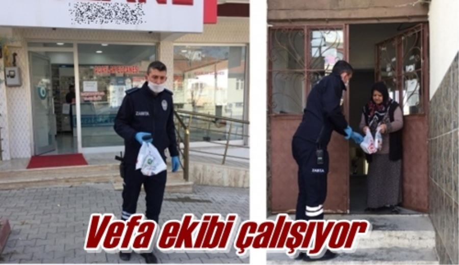 Vefa ekibi çalışıyor