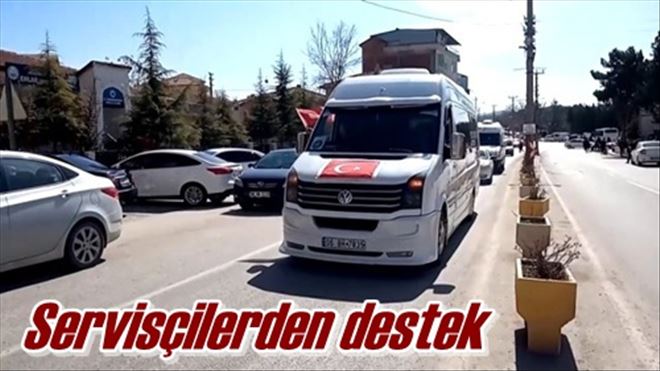 Servisçilerden destek