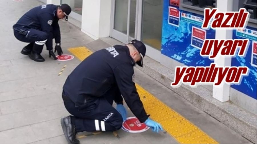 Yazılı uyarı yapılıyor