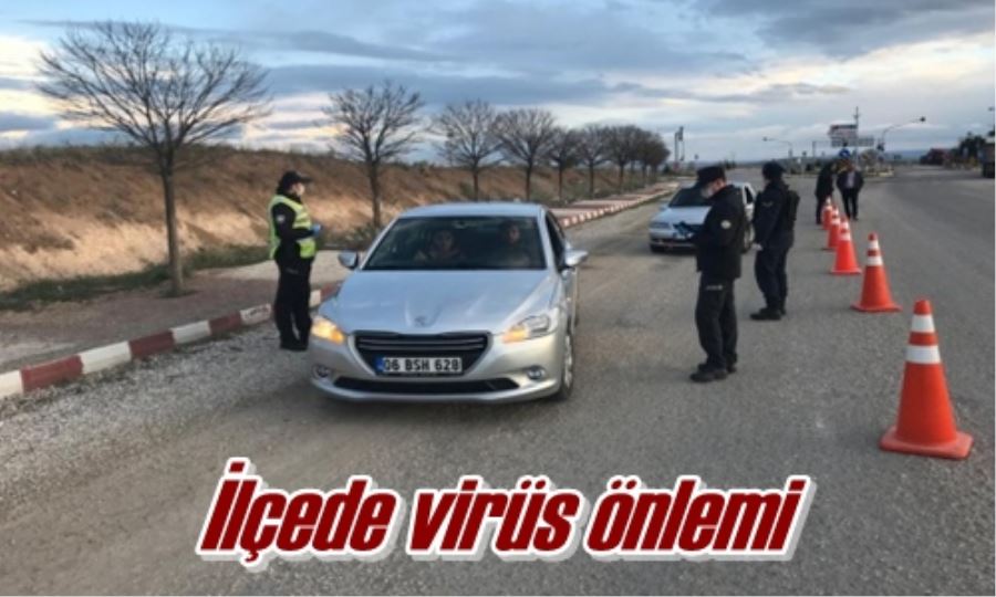 İlçede virüs önlemi