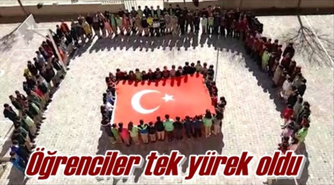 Öğrenciler tek yürek oldu