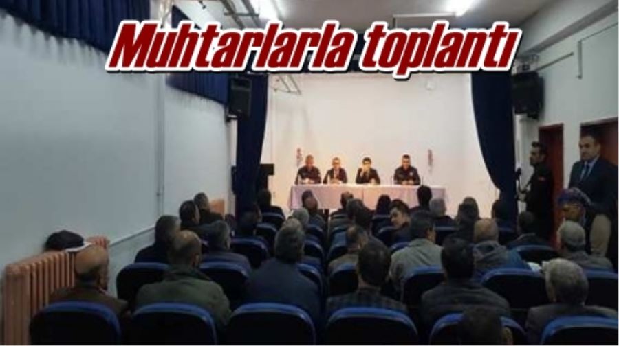 Muhtarlarla toplantı