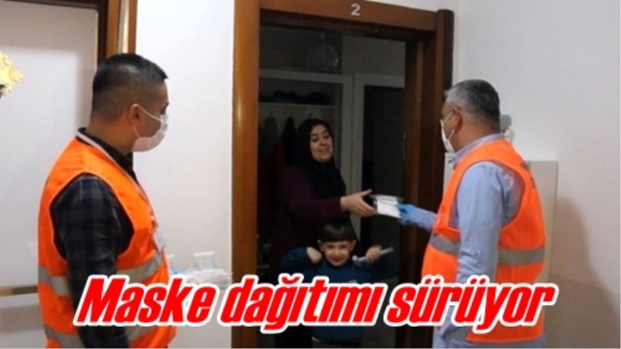 Maske dağıtımı sürüyor