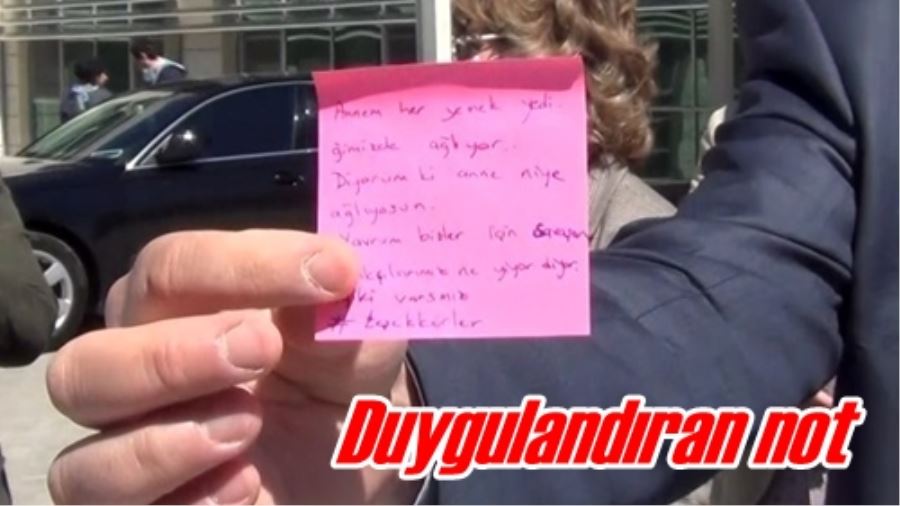 Duygulandıran not