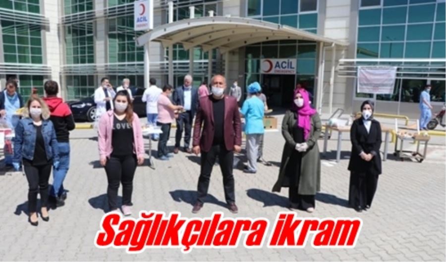 Sağlıkçılara ikram