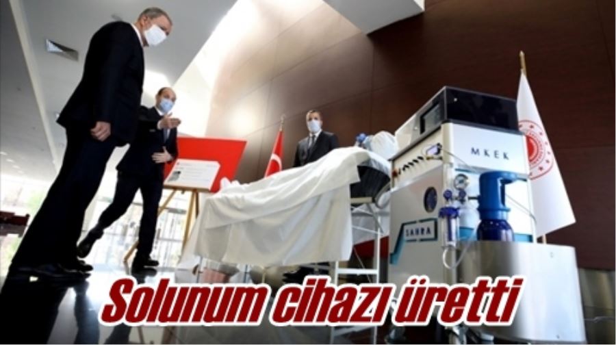 Solunum cihazı üretti