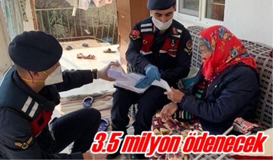 3.5 milyon ödenecek