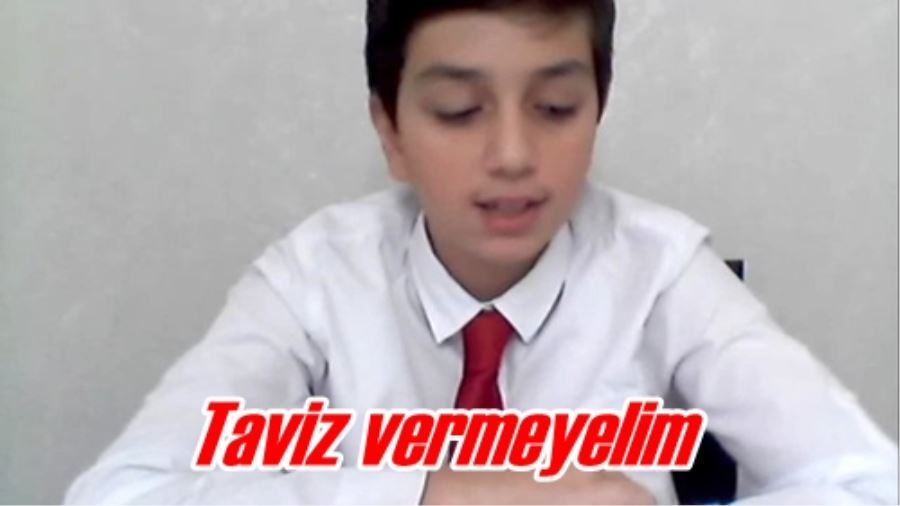 Taviz vermeyelim