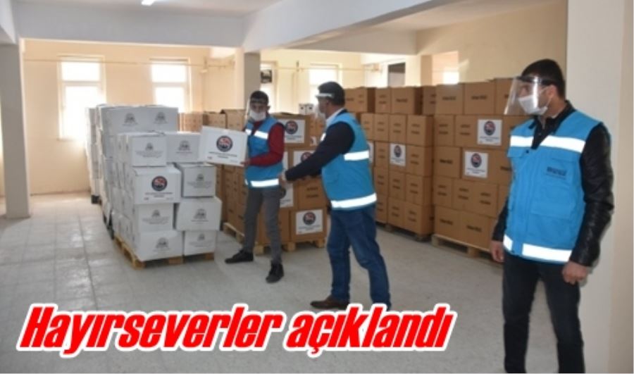 Hayırseverler açıklandı